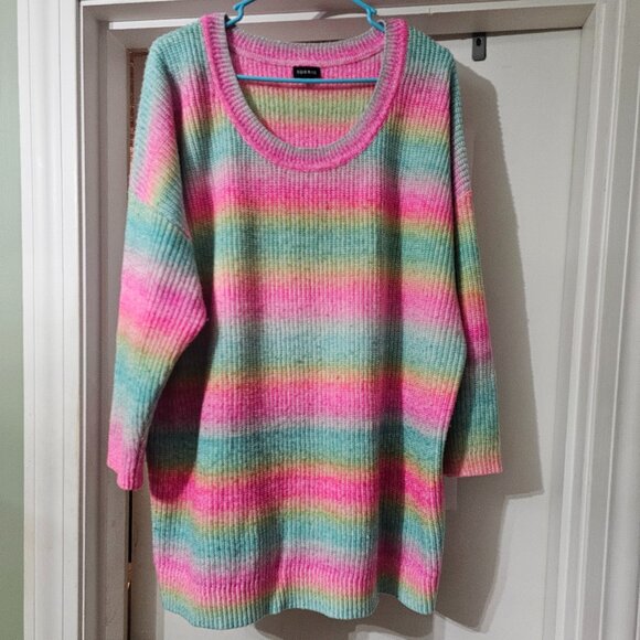 Torrid Rainbow Ombre Sweater - Picture 1 of 9